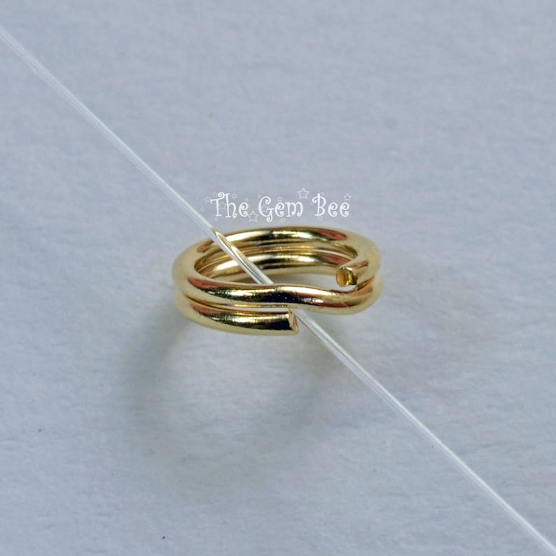 5MM 14K Solid Yellow Gold Key Rings Split Jump Ring Quantity Etsy
