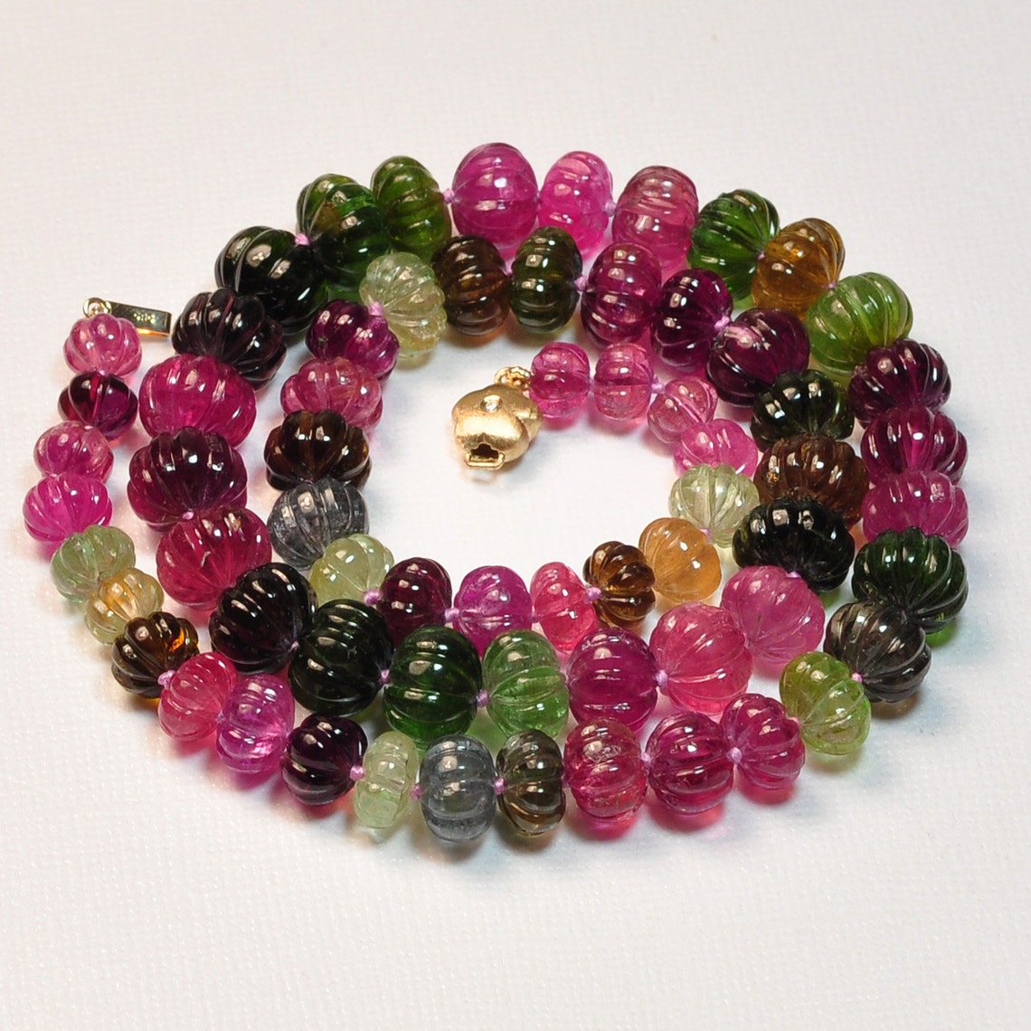 Melon Bead necklace 14”/16”