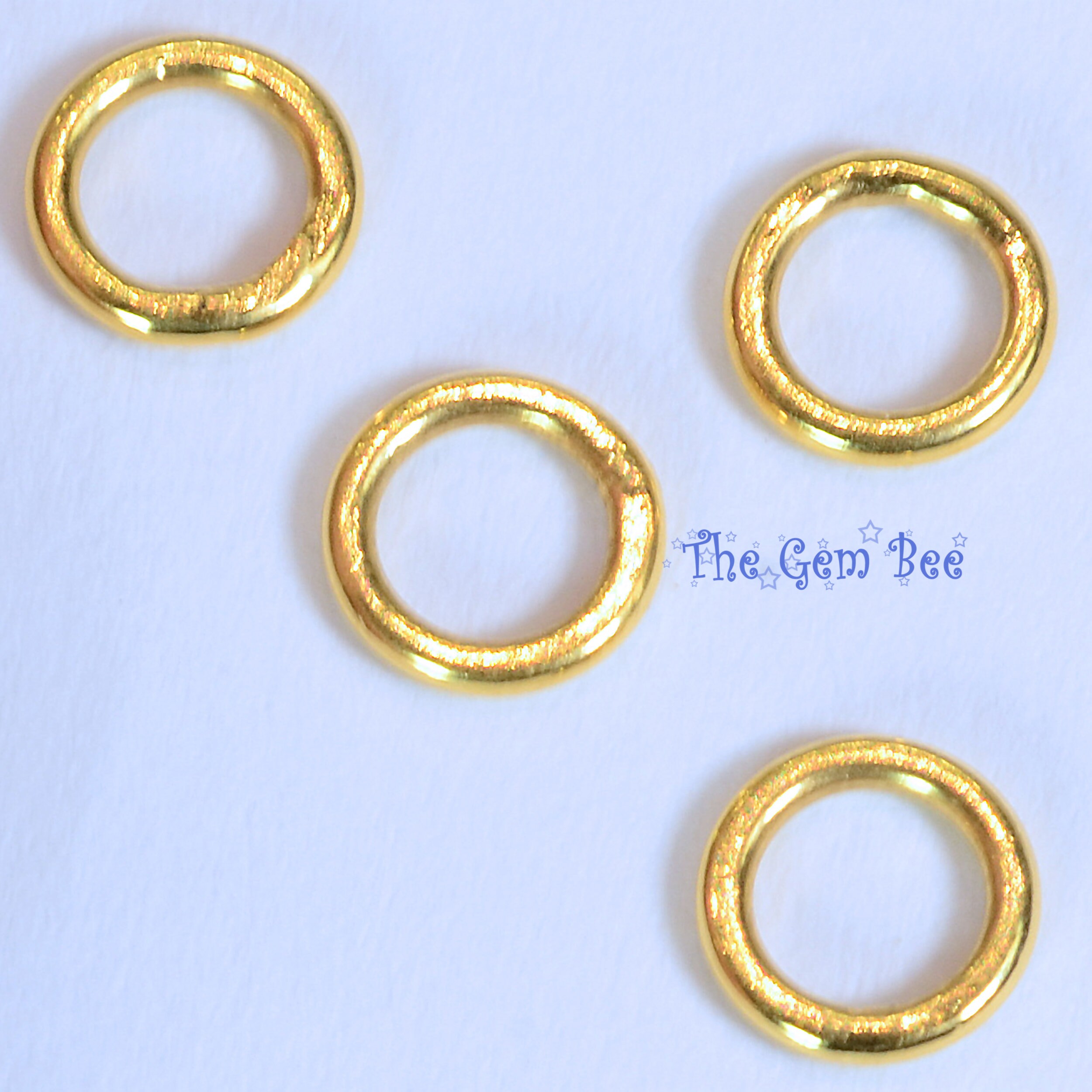 5.5MM 19 Gauge 18K Solid Yellow Gold Round CLOSED Jump Ring 5.5MM 19 Gauge 18K Solid Yellow Gold Round CLOSED Jump Ring