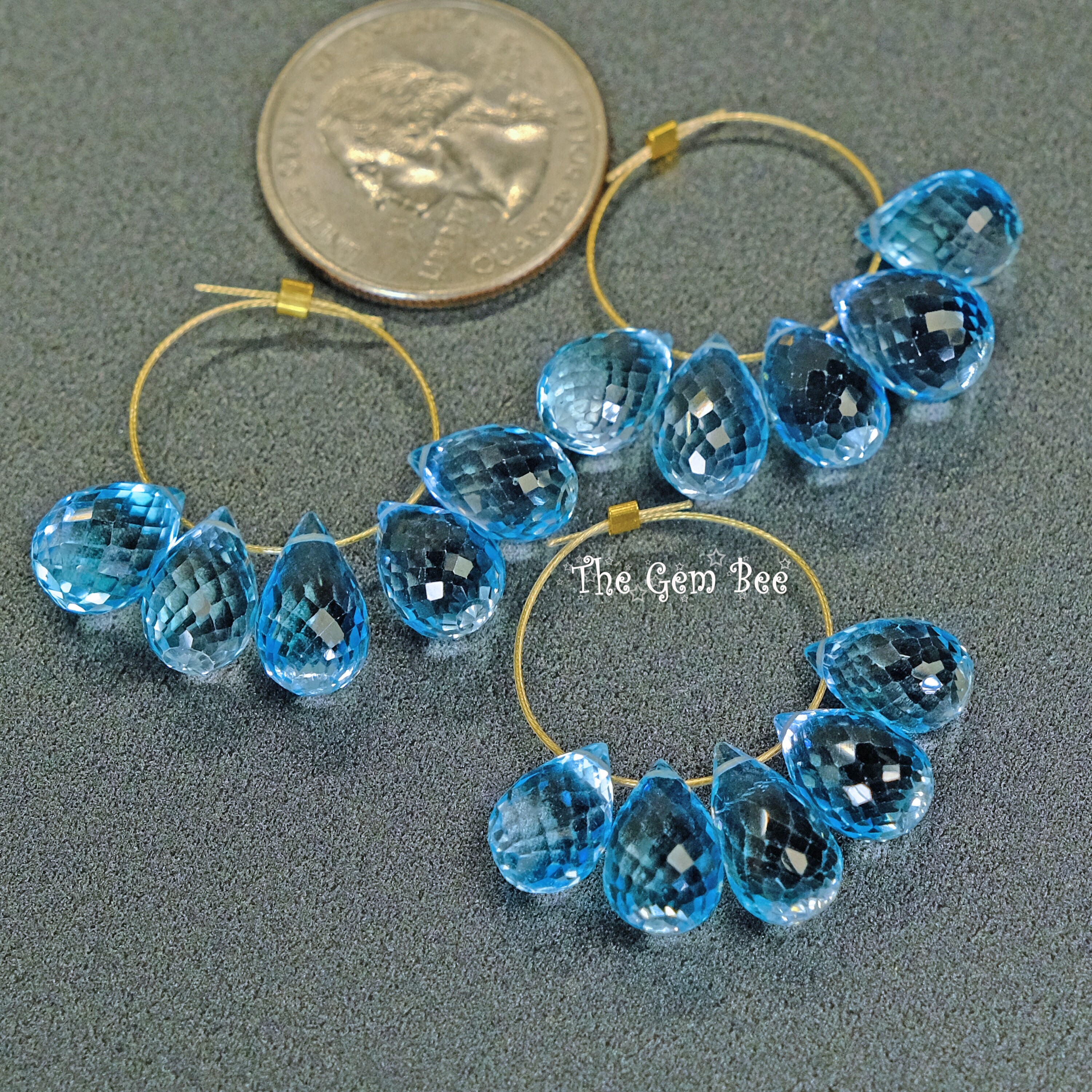  2 of nsKE Faceted Sky Blue Agate Round Beads Gemstone 14.5  Strand 8mm : Clothing, Shoes & Jewelry