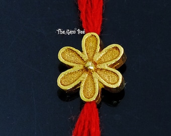 6mm 18k Solid Yellow Gold Fancy Daisy Flower Design Spacer Finding Bead Quantity: (1) or (5)