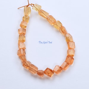 Finest Natural Imperial Topaz Faceted Freeform Nuggets Beads 4.8 inch Strand image 5