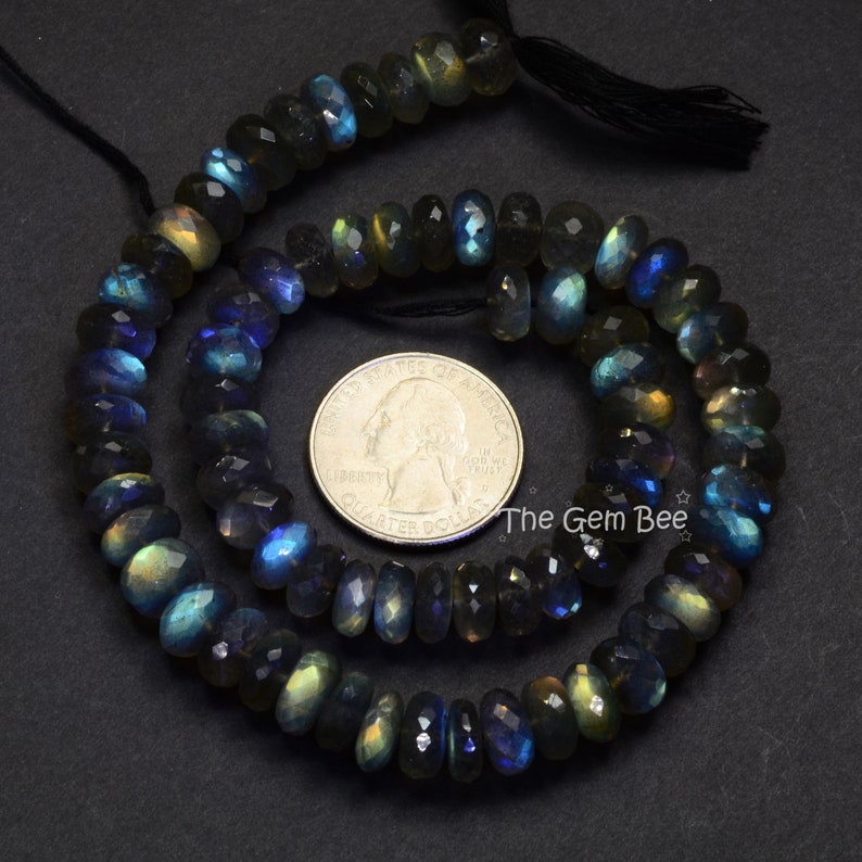 4 pcs labradorite raven pendant bead