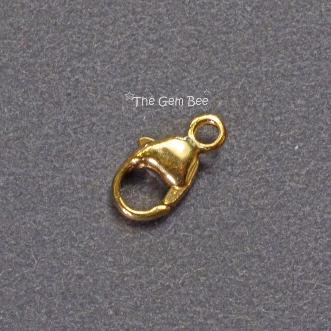 9 Carat Yellow Gold Lobster Claw Trigger Clasp 0.5 Grams 10.3 Mm - UK