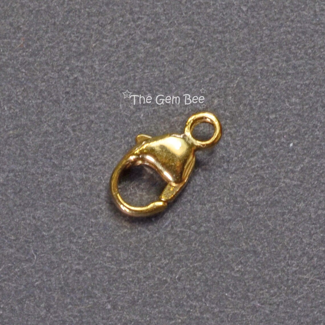 4.5MMx7.8mm 18k Solid Yellow Gold Lobster Clasp With Closed Etsy