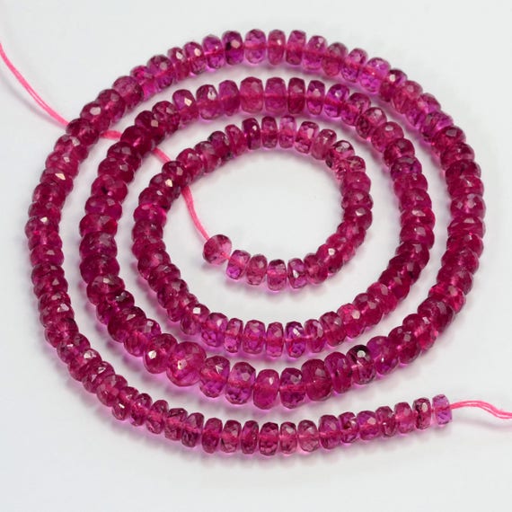3.3 mm-5.5 mm ルベライト ピンク トルマリン ファセット