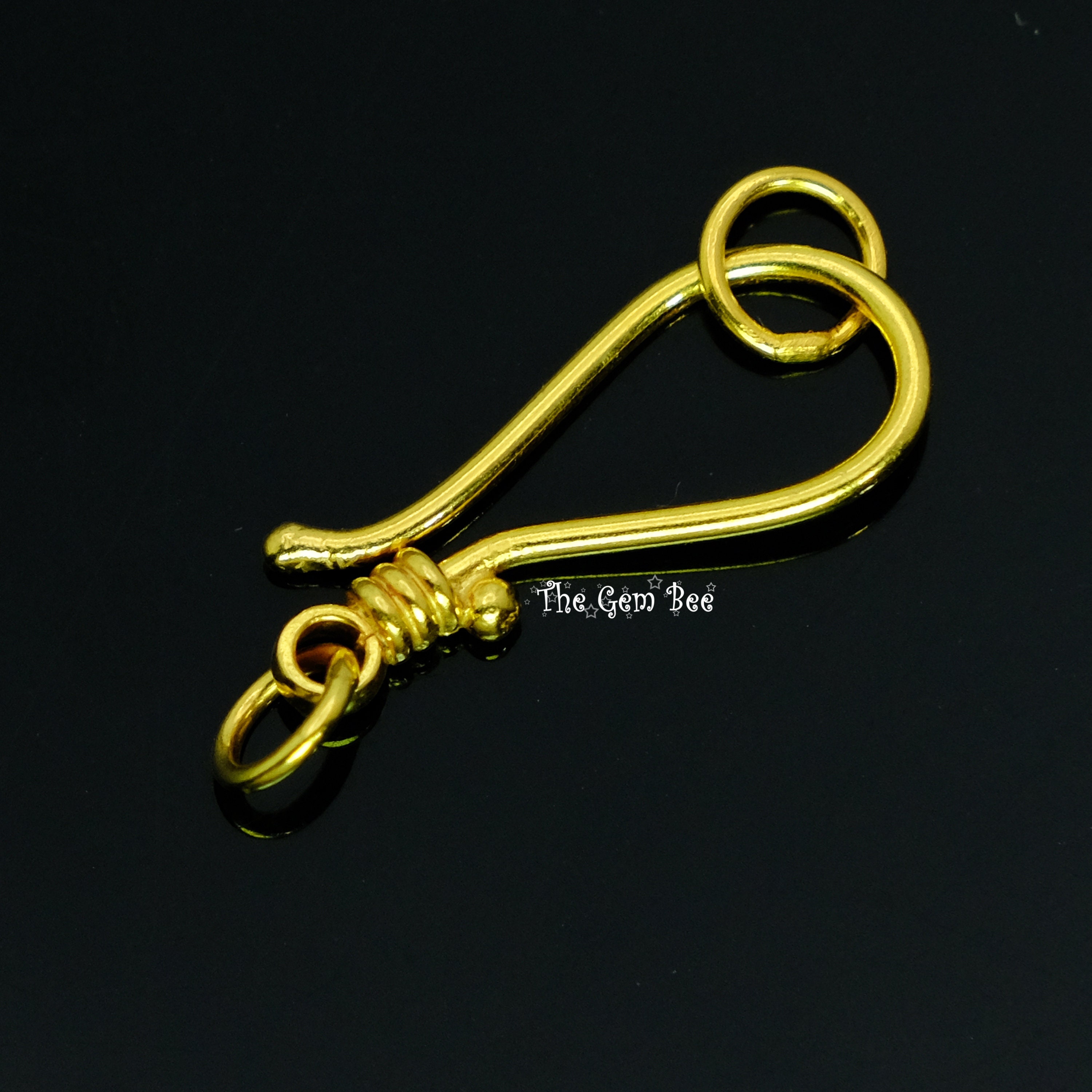 7.8mmx18.8mm 18k Solid Yellow Gold Old-fashioned Large Hook - Etsy 