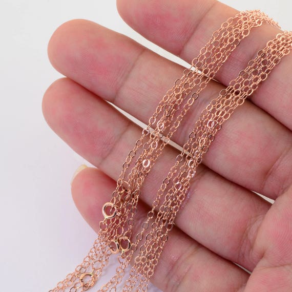 Automic Gold Essential Chain | Sustainable Fine Jewelry 14K Champagne Gold / 18 inch