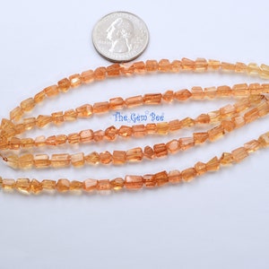 Finest Natural Imperial Topaz Faceted Freeform Nuggets Beads 4.8 inch Strand image 7