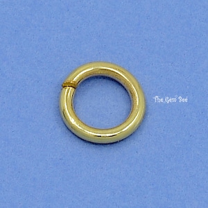 5.25MM 19 Gauge 14k Solid Yellow Gold Open Jump Ring Quantity: 1 piece or 5 pieces