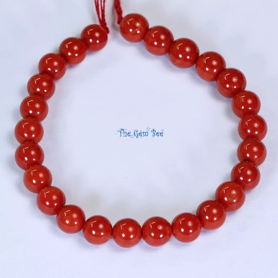 Perles De Corail Naturel Rondelles 100% Naturelles - Méditerranée Italie, 4 Pièces, 32 Carats