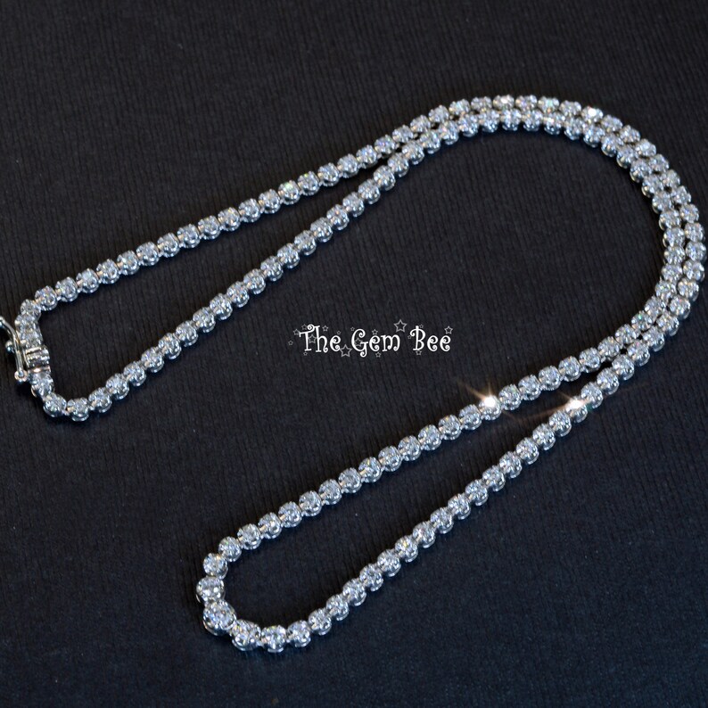 14K Solid White Gold 2 Carat Brilliant Cut Diamond Tennis 16quo 14K Solid White Gold 2 Carat Brilliant Cut Diamond Tennis 16quo