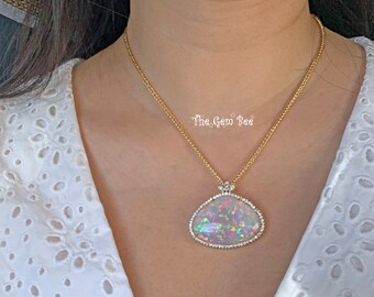 オパール　シルバーネックレス オパール シルバーネックレス | Le Papillon Jewelry