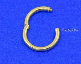 16mm 14k Solid Yellow Gold Large Round Circle Necklace Shortener Enhancer Snap Lock Charm Clip Holder Connector Finding (1)