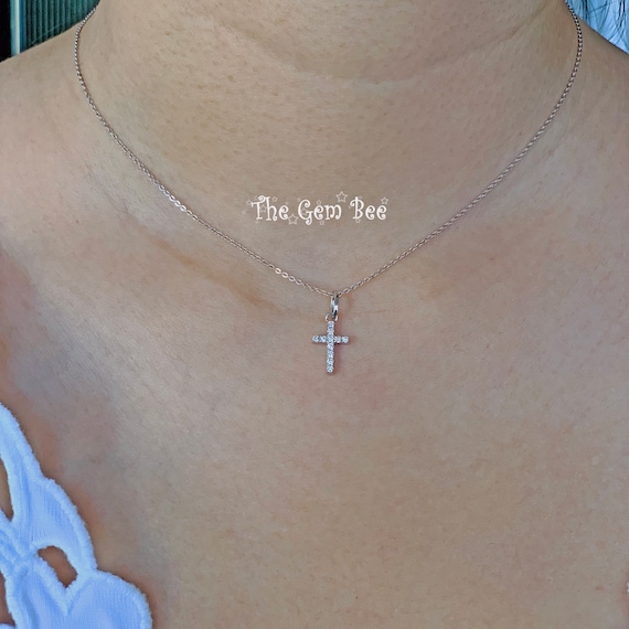 14K Yellow Gold Mini Latin Cross Charm Pendant 14K Yellow Gold Mini Latin Cross Charm Pendant