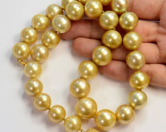 Collana Di Perle Dei Mari Del Sud, Oro Bianco Naturale 9-10 Mm - Gioiello Artigianale Per Matrimonio - Foto 5