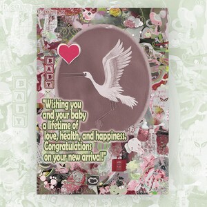 Stork Baby Congratcard
