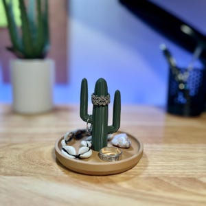 Saguaro Cactus Ringhållare – Förvaring av ökensmycken