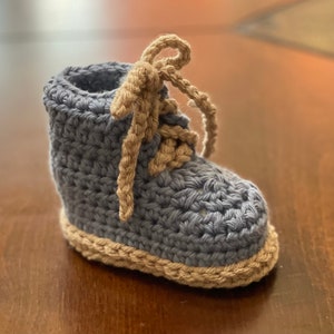 Crochet Baby Boots - hand-made