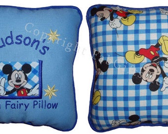 Tooth Fairy Pillow Personalized Mickey Mouse or Minnie Mouse