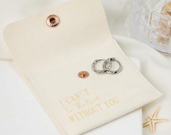 Gold Hoop Earrings | Couldnt Tie Knot Without You | Bridal Jewelry Tie the Knot Jewelry | Bridesmaid Proposal Bridesmaid Gift | Girl Jewelry
