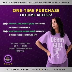 One-time purchase, lifetime access! Customizable with Private Label Rights (PLR) to resell or use as your own, and Master Resell Rights (MRR) for 100% profit. Ignite endless opportunities with these high-quality designs.