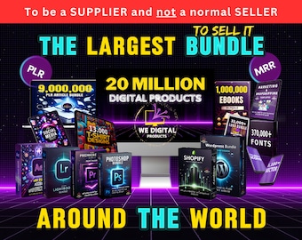20 Million Digital Products to Sell | Master Resell Rights Products | Digital Products Bundle | PLR Bundle Digital Products | Passive Income