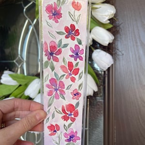 Bright Floral Watercolor Bookmark- Handmade Bookmark- Original art - Gift for Book Lovers || Reader Gifts || Cute bookmark|| Gift for her