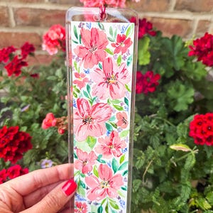 Floral Watercolor Bookmark | Original hand-painted bookmark