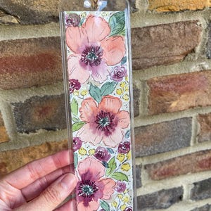 Fall floral Bookmark- Original Watercolor Art Bookmark || Book lover gift|| Reader Gift|| Gift for Her