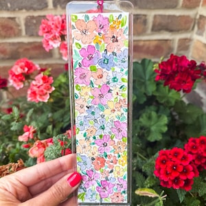 Floral Watercolor Bookmark | Original hand-painted bookmark