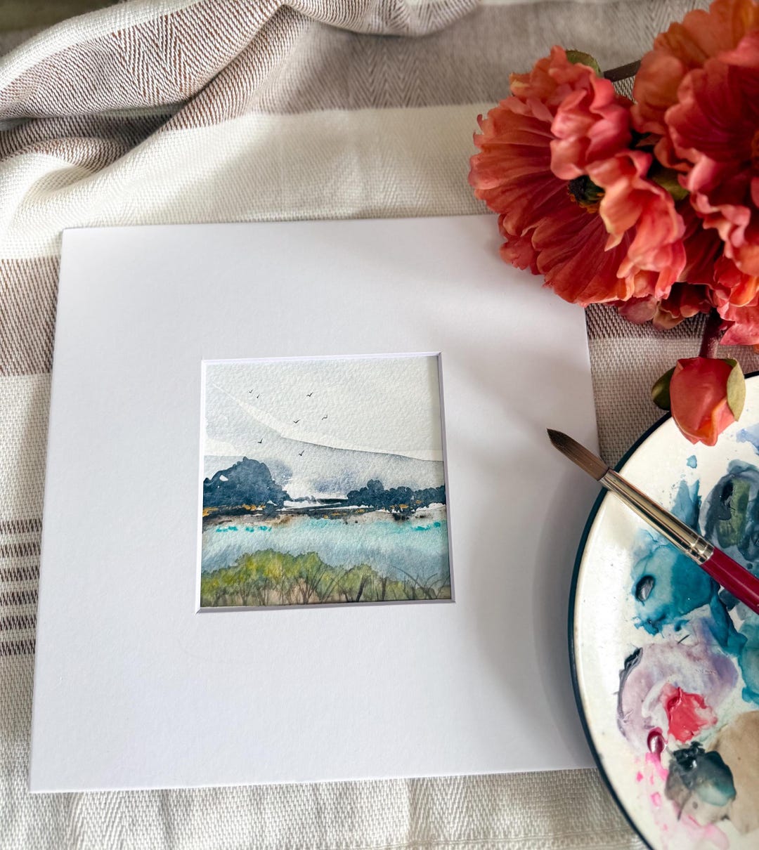 The Quiet Reset Collection No. 8 | Miniature Abstract Landscape ...