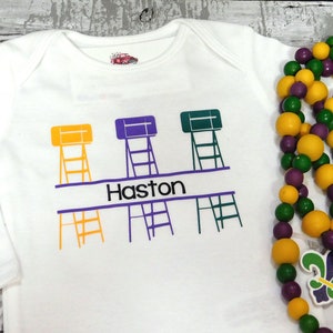 Personalized Mardi Gras Baby Outfit, Mardi Gras, Mardi Gras Baby, Mardi Gras Baby Outfit, Mardi Gras Baby Bodysuit