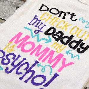 Don't Check Out My Daddy Baby Outfit, Baby Body, Funny Baby Outfit, Daddy's Girl Baby Outfit, Funny Baby Body, Daddy's Girl