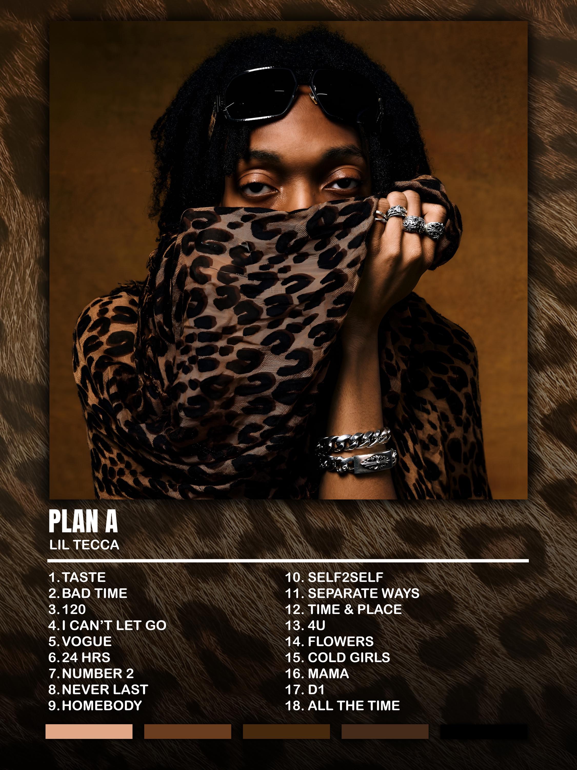 Lil Tecca - Plan A Album Art Poster (digital Download) - Etsy Israel