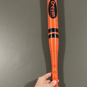 taped crayon bat