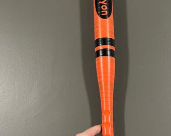 Bâtons de baseball en plastique durables personnalisés/emballés - Design aspect boisé - Canada