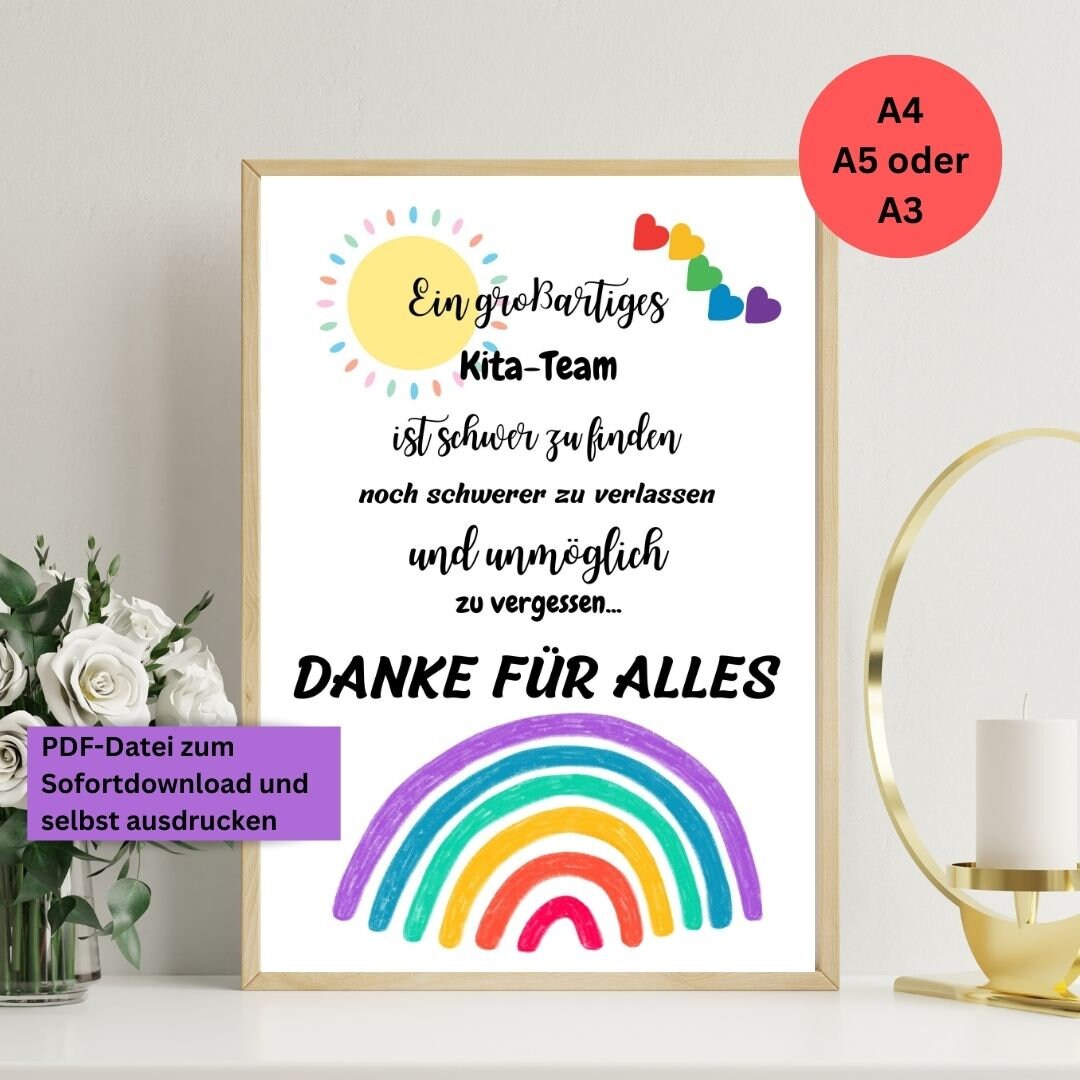  Daycare Farewell, Poster, Farewell, Daycare, Educator, Thank You, Gift Illustration 