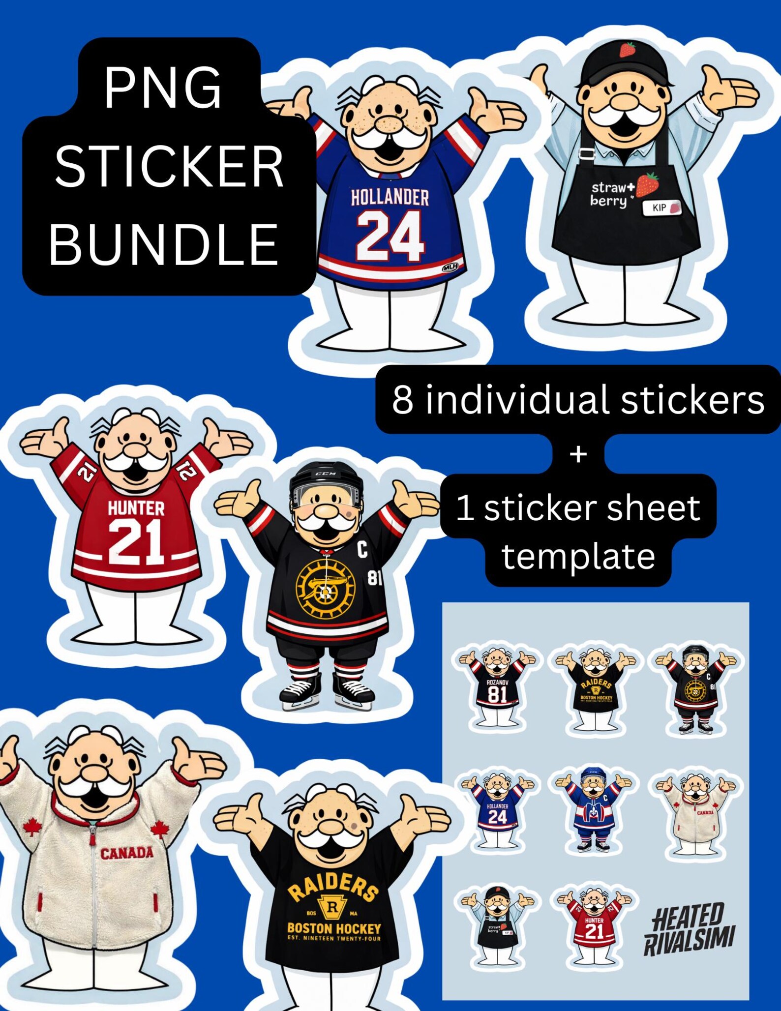 Heated Rivalsimi Sticker Pack Enemies to Lovers Dr. Simi Inspired - Etsy