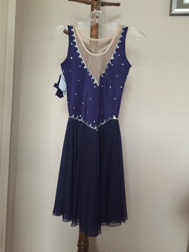 Icings Originals Navy Ice Dancing Ice skating dress image 4