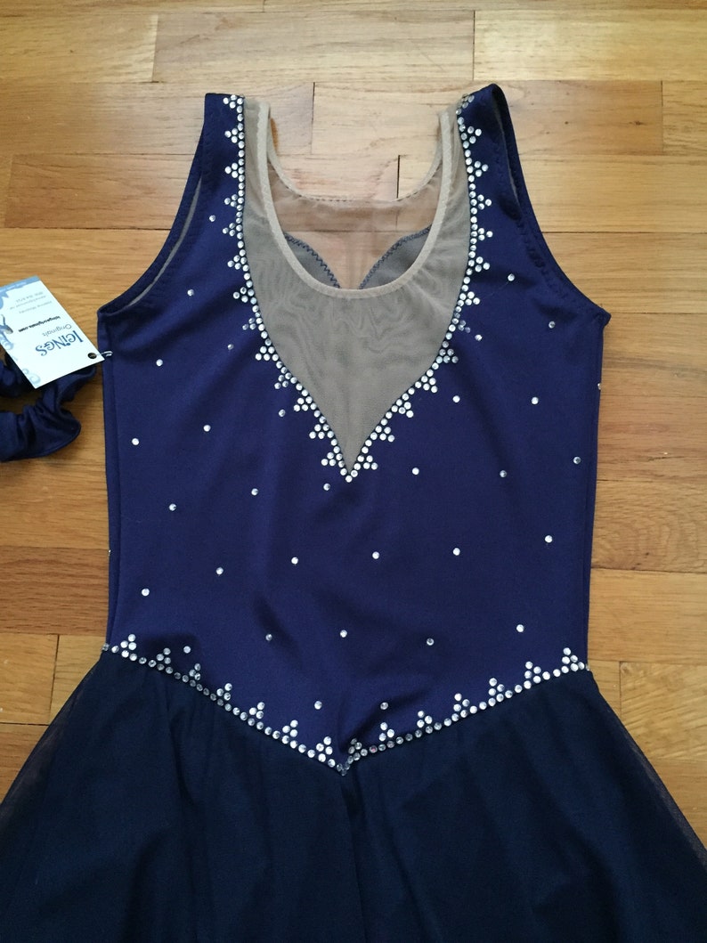 Icings Originals Navy Ice Dancing Ice skating dress image 7