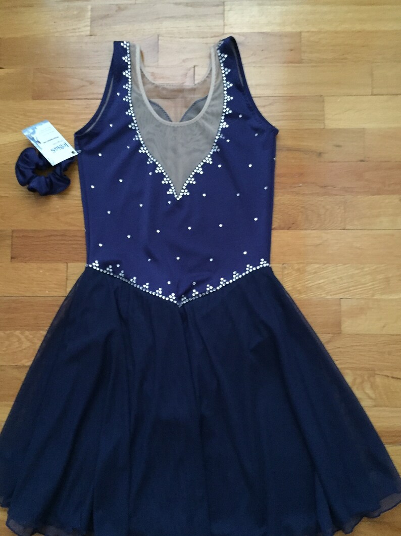 Icings Originals Navy Ice Dancing Ice skating dress image 8