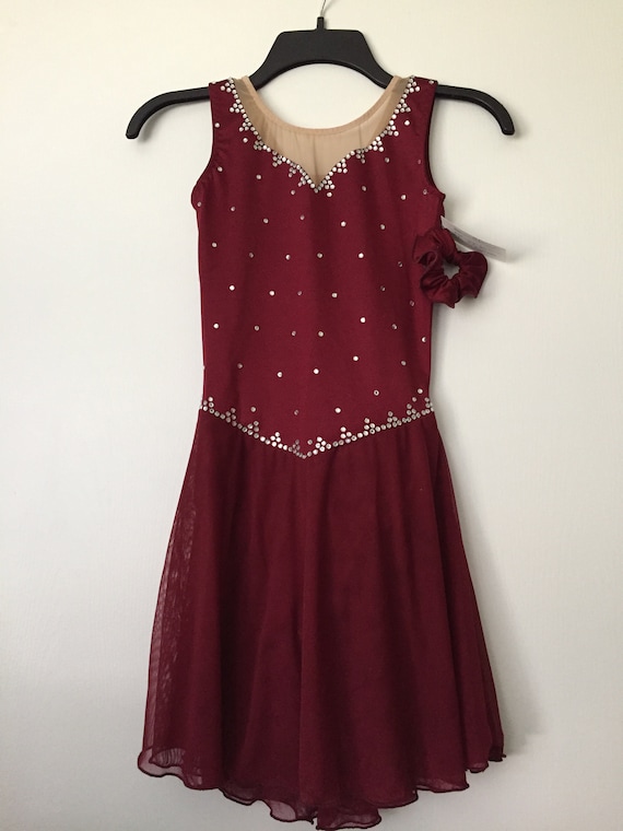 burgundy skating dress Black Lace Boatneck Long Sleeve Short Dress