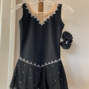 Black Decorated Competition/Test Skating Dress