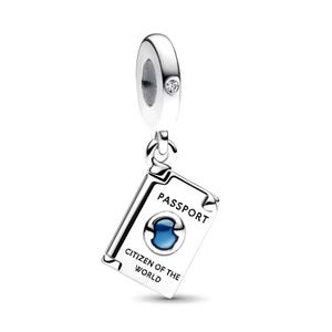 Pandora-bedel paspoort te openen, 925 sterlingzilveren bedel voor armband, sieraden met reisthema, cadeau voor reisliefhebbers
