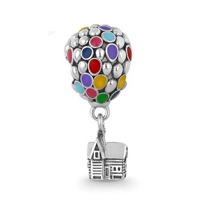 Up Home and Balloons Charm for Pandora, 925 Sterling Silver Charm for Women, Charm Jewelry, Pandora Charm Accessories, Gift for Her