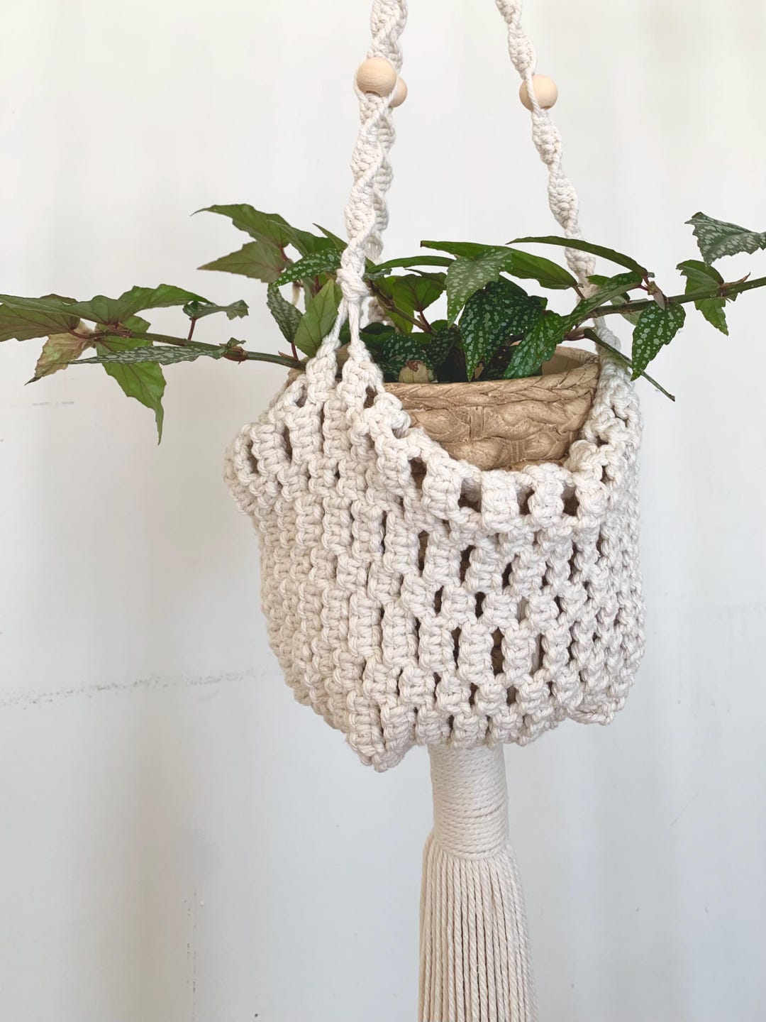Macrame Cottagecore Macrame Plant Hanger - Cottagecore - Cottage Core Decor - Home Decor ...