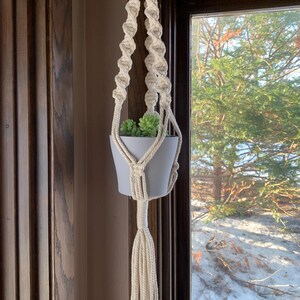 Macrame Plant Hanger - Cottage Core Decor - Plants - Whimsical Decor - Home Decor - House Warming Gifts - Wall Decor - Baskets