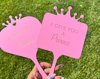 I Give You A Princess Acrylic Handheld Mirror, Kids Safe