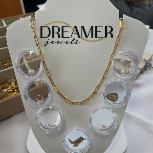 Présentoir de barres de charme en acrylique, présentoir de vente de bijoux